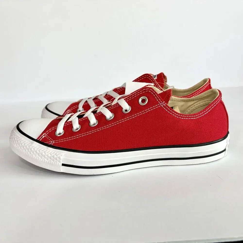 Converse All Star Chuck Taylor Shoes Ox Canvas Low Top Red Women's Size 10 M9696